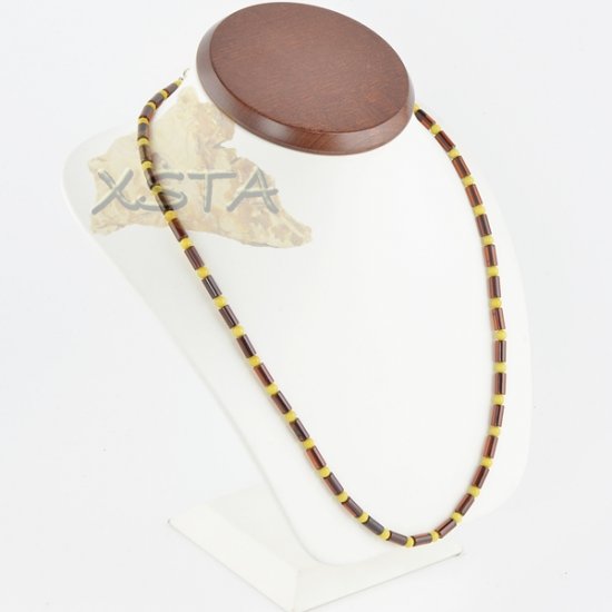 Amber necklace for men